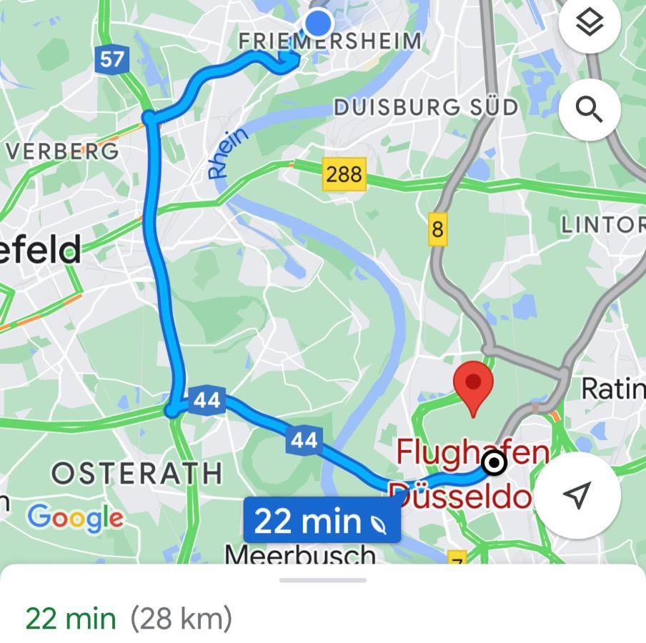 2 Rooms, Free Parking, 25 Min To Duesseldorf, 150 Mbps Wlan ดุยส์บูร์ก ภายนอก รูปภาพ